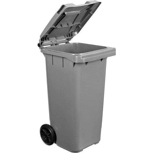 Otto Environmental Systems Global Industrial„¢ Mobile Trash Container, 35 Gallon Black 3956060F-BS8